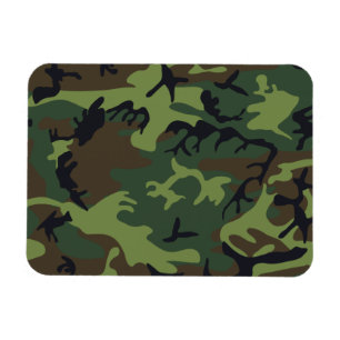 Green Forest Military Camo Magnet