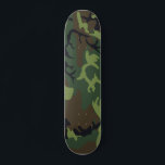 Green Forest Military Camo Skateboard<br><div class="desc">Brown and green forest military camouflage. Great camo pattern fits on many cool gift ideas and military apparel. Great gifts for military,  gifts for veterans,  gifts for hunters and gifts for fishermen. Visit our store to discover more great military related products and designs.</div>
