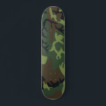 Green Forest Military Camo Skateboard<br><div class="desc">Brown and green forest military camouflage. Great camo pattern fits on many cool gift ideas and military apparel. Great gifts for military,  gifts for veterans,  gifts for hunters and gifts for fishermen. Visit our store to discover more great military related products and designs.</div>