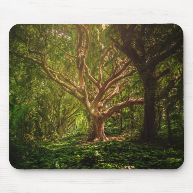 green forest mouse mat (Front)