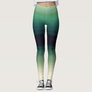 Green Forest Ombre Leggings