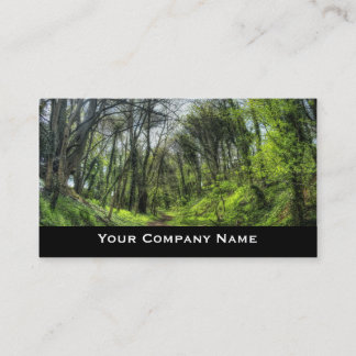 Green Forest Path Business Cards