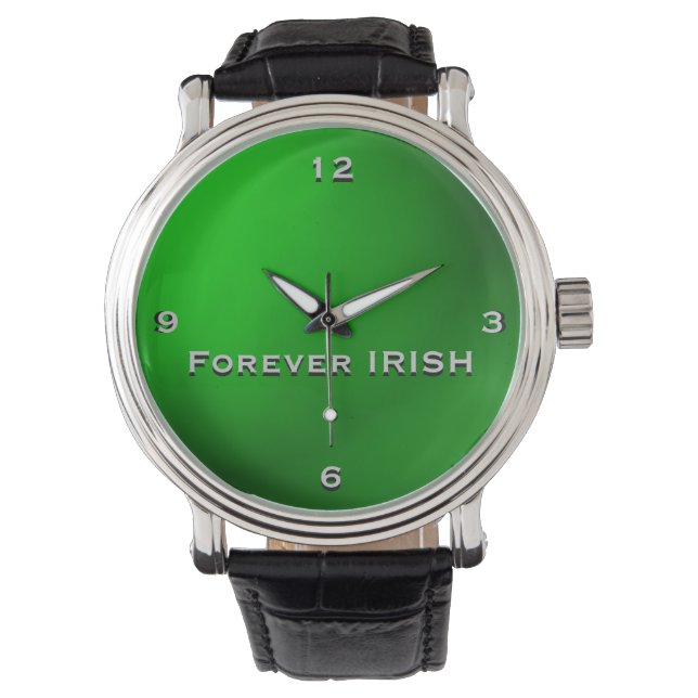 Green Forever IRISH Monogram Watch (Front)