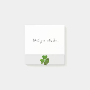Green Four Leaf Clover  Post-it Notes