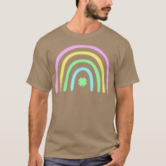 Green Four Leaf Clover Rainbow St Patrick's Day T-Shirt