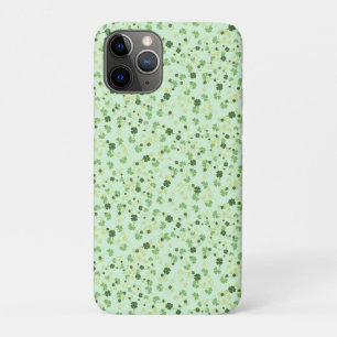 Green Four Leaf Clovers St Patricks Day iPhone 11 Pro Case