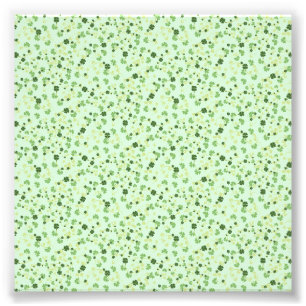 Green Four Leaf Clovers St Patricks Day Photo Print