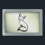 Green Fox Belt Buckle<br><div class="desc">Cute little fox</div>