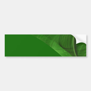 Green Fractal Background Bumper Sticker