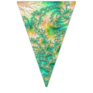 Green Fractal Bunting