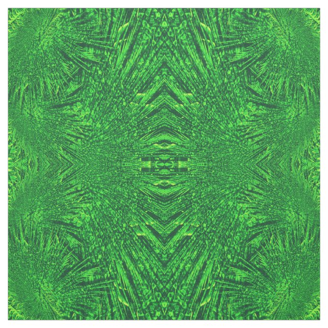 green fractal. fabric (Swatch)