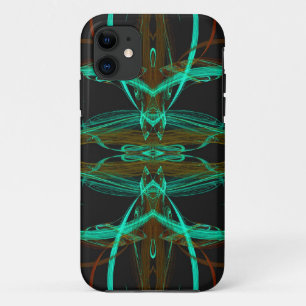 Green Fractal iPhone 5 Case-Mate Barely There 11 Case