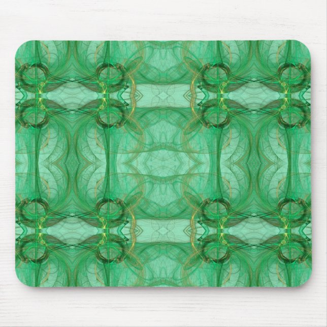 Green Fractal Mousepad (Front)