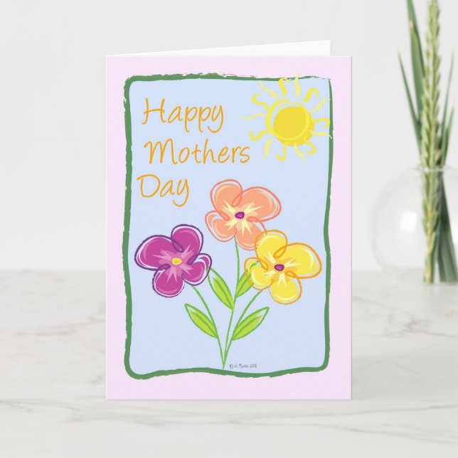 Green Frame-Mothers Day Card (Front)
