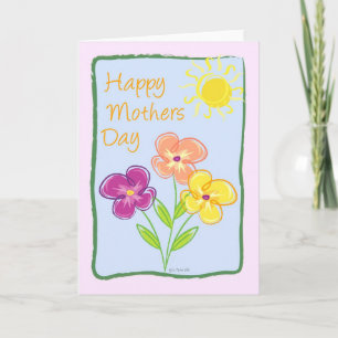 Green Frame-Mothers Day Card