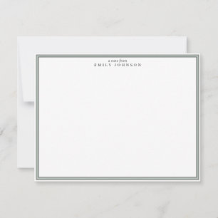 Green Frame Note Card