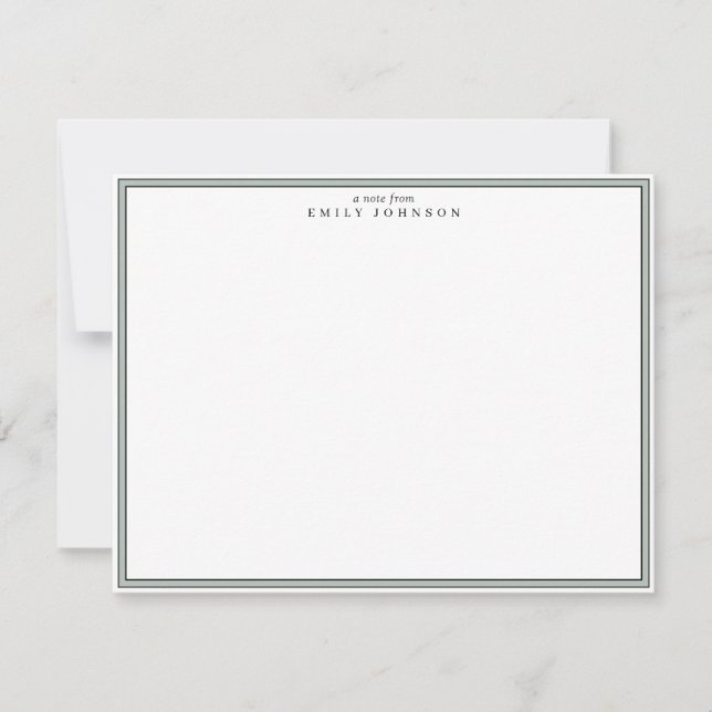 Green Frame Note Card (Front)