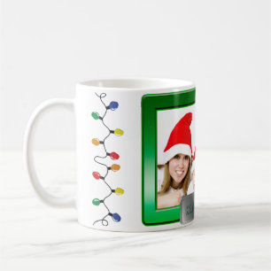 Green Frame with Photo and Text Coffee Mug