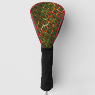 'Green framed eyes', scratches or red grid. Golf Head Cover