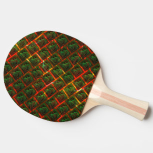 'Green framed eyes', scratches or red grid. Ping Pong Paddle