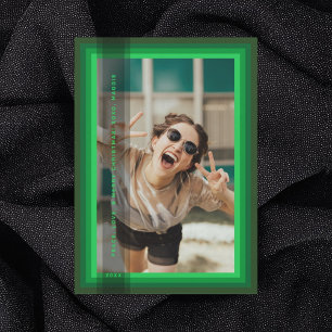 Green Framed Holiday Card