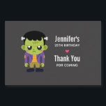 Green Frankenstein Monster Halloween Birthday Sparkling Wine Label<br><div class="desc">Birthday or Halloween party labels with a fun Halloween image featuring a green Frankenstein monster.</div>