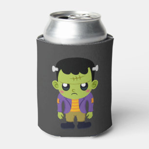 Green Frankenstein Monster Halloween Can Cooler
