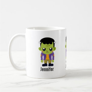 Green Frankenstein Monster Halloween Coffee Mug