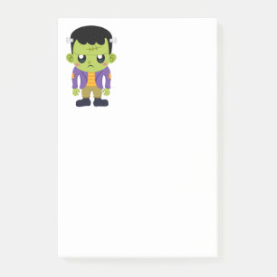 Green Frankenstein Monster Halloween Post-it Notes
