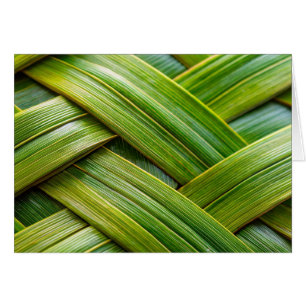 Green Fresh Bamboo Weave