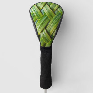 Green Fresh Bamboo Weave Golf Head Cover