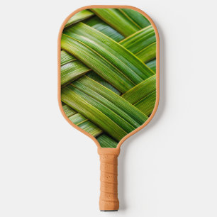 Green Fresh Bamboo Weave  Pickleball Paddle
