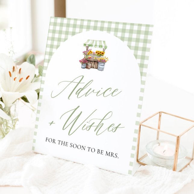 Green Fresh Off The Market Advice and Wishes Sign (Green Fresh Off The Market Advice and Wishes Sign)