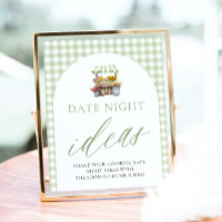 Green Fresh Off The Market Date Night Ideas Sign