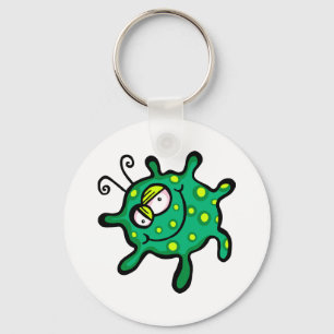 Green Friendly Bacteria Key Ring