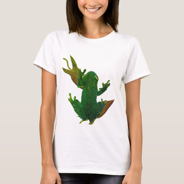 Green Frog Art T-Shirt (Front)