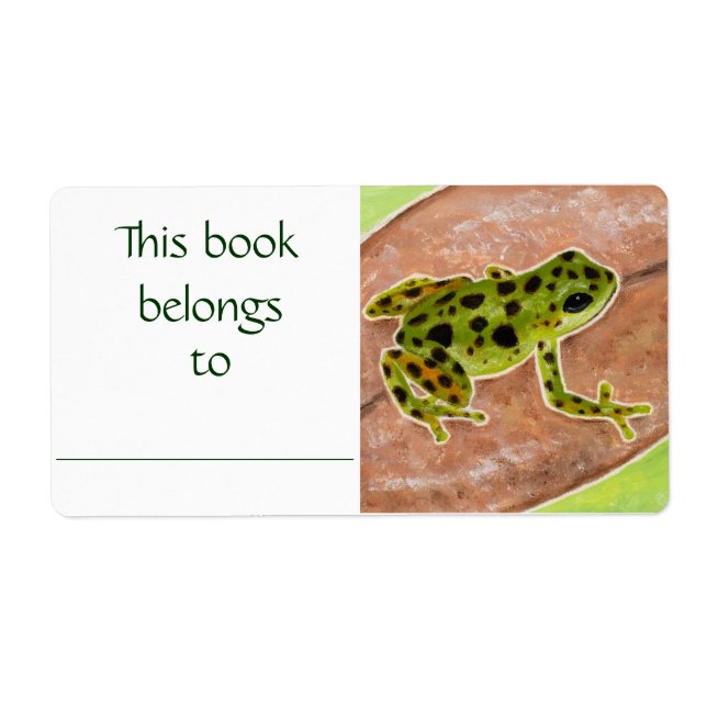 Green Frog book label (Front)