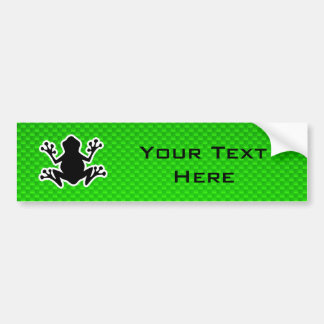 Green Frog Bumper Sticker