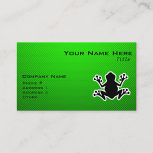 Green Frog Business Card