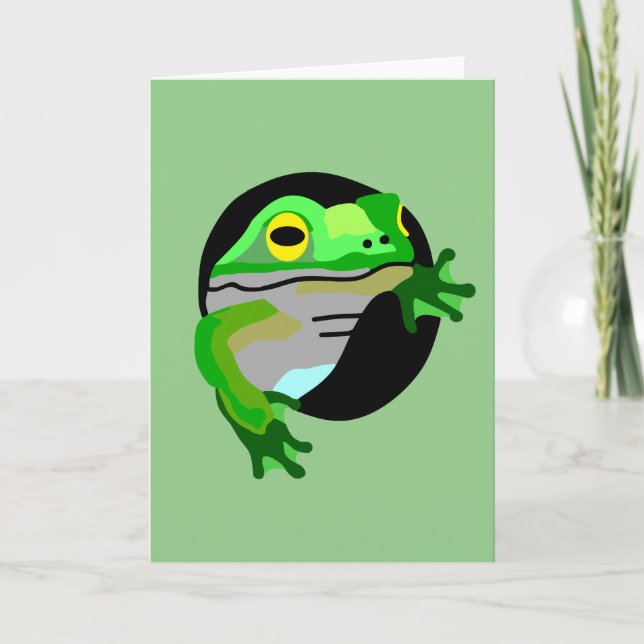 Green Frog   Card (Front)