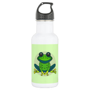 Green Frog Cartoon 532 Ml Water Bottle