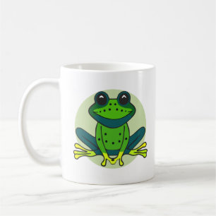 Green Frog Cartoon Coffee Mug
