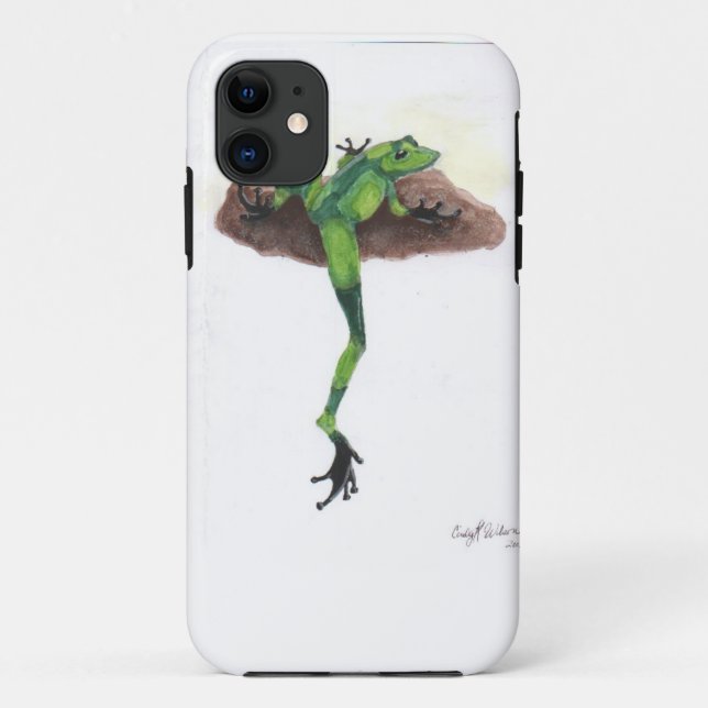 Green Frog Case-Mate iPhone Case (Back)