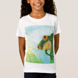 Green Frog catching sunrays   T-Shirt