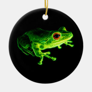 Green Frog Ceramic Tree Decoration