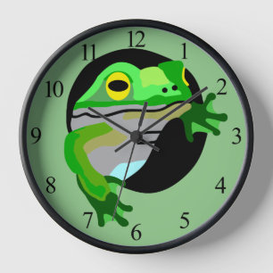 Green Frog   Clock