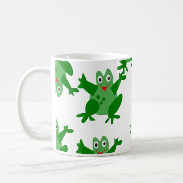 Green Frog Coffee Mug (Left)