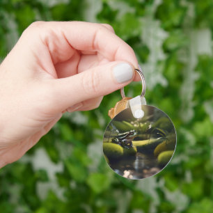Green Frog Forest Life, Key Ring