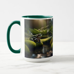 Green Frog Forest Life, Mug