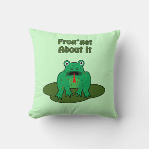 Green Frog - Frog Get About It Cushion